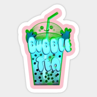 Blue bubble tea Sticker